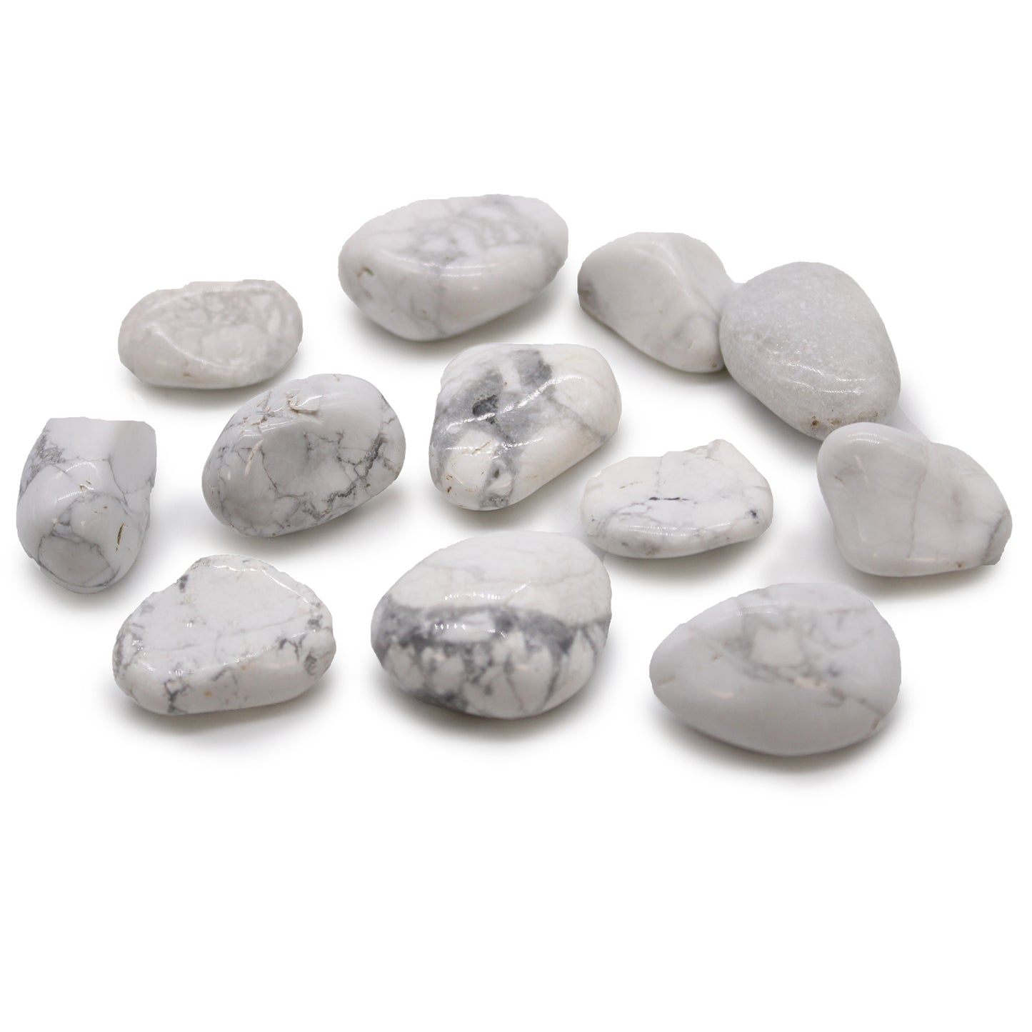 African Tumble Stones - White Howlite - Magnesite