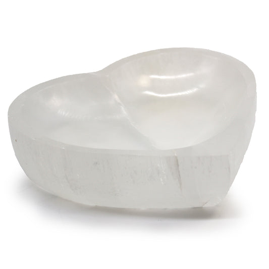 Selenite Heart Bowl 15cm