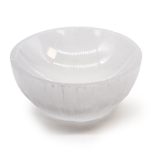 Selenite Round Bowl 8cm