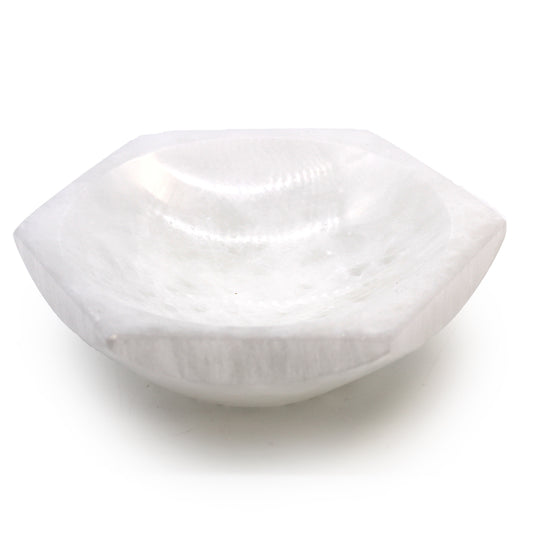 Selenite Hex Bowl 15cm