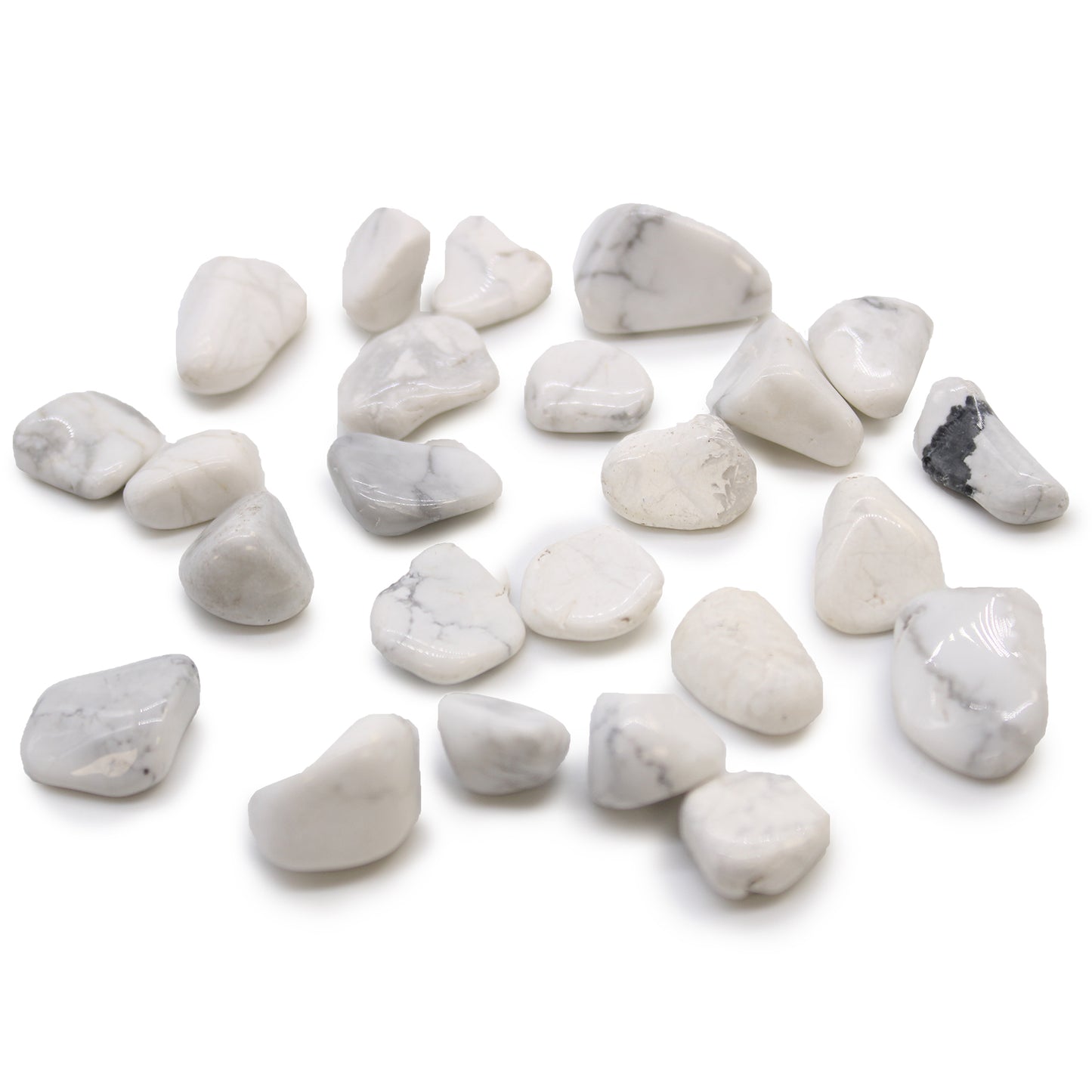 African Tumble Stones - White Howlite - Magnesite