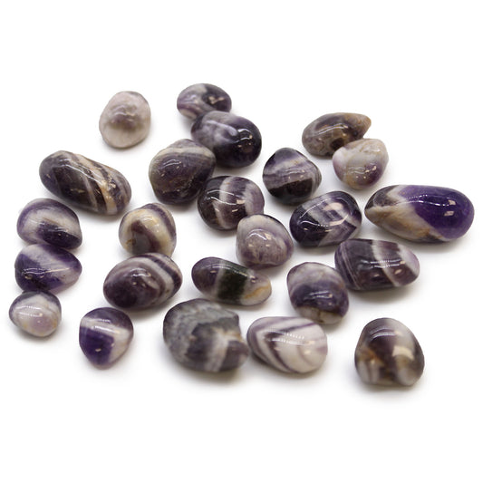 African Tumble Stones - Amethyst - Chevron