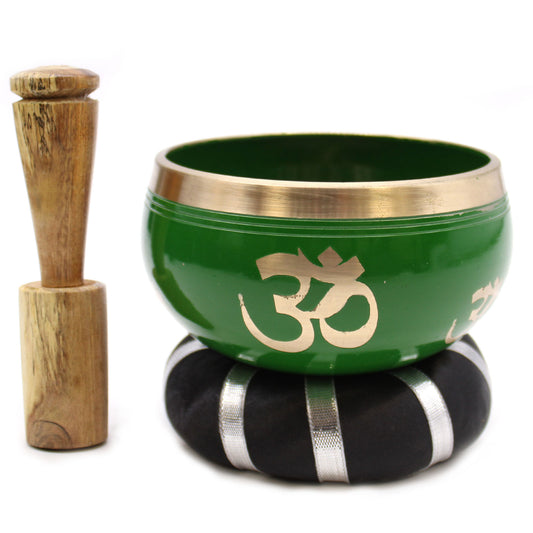 Tree of Life Singing Bowl Set Green 10.7cm