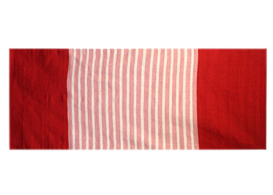 Indian Cotton Rug 70x170cm Red/Pink