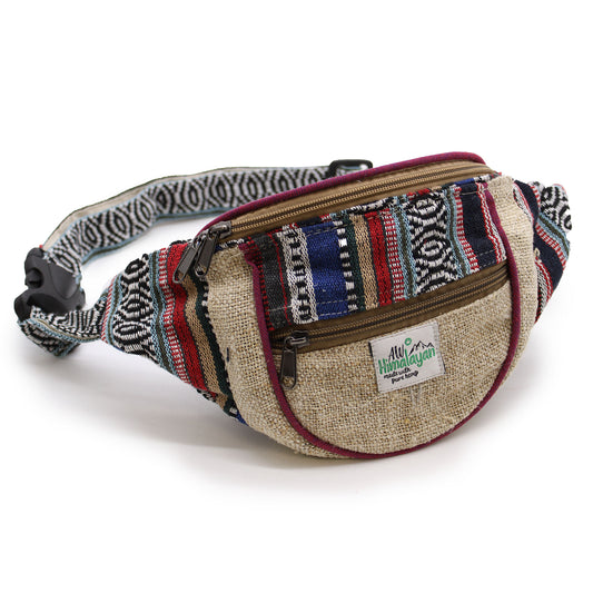 Hemp and Cotton  Bum Bag Assorted Colour