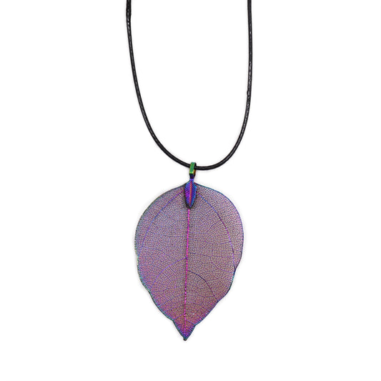 Multicoloured Necklace Bravery Leaf