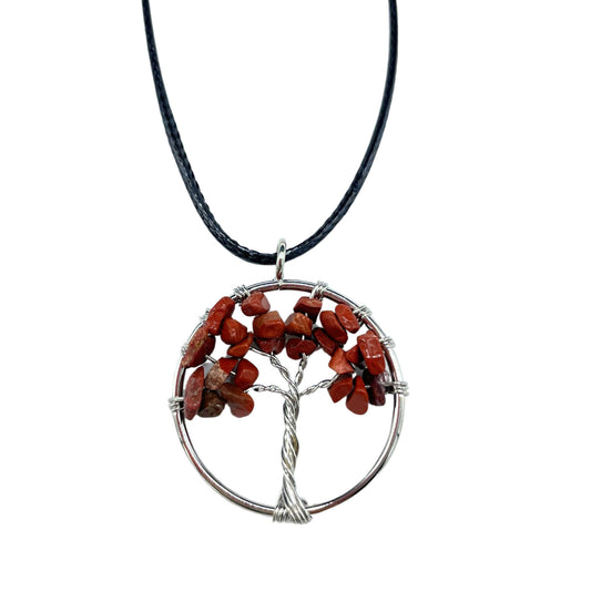 Red Jasper Tree of Life Pendant