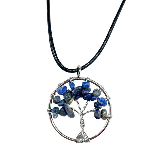 Sodalite Tree of Life Pendant