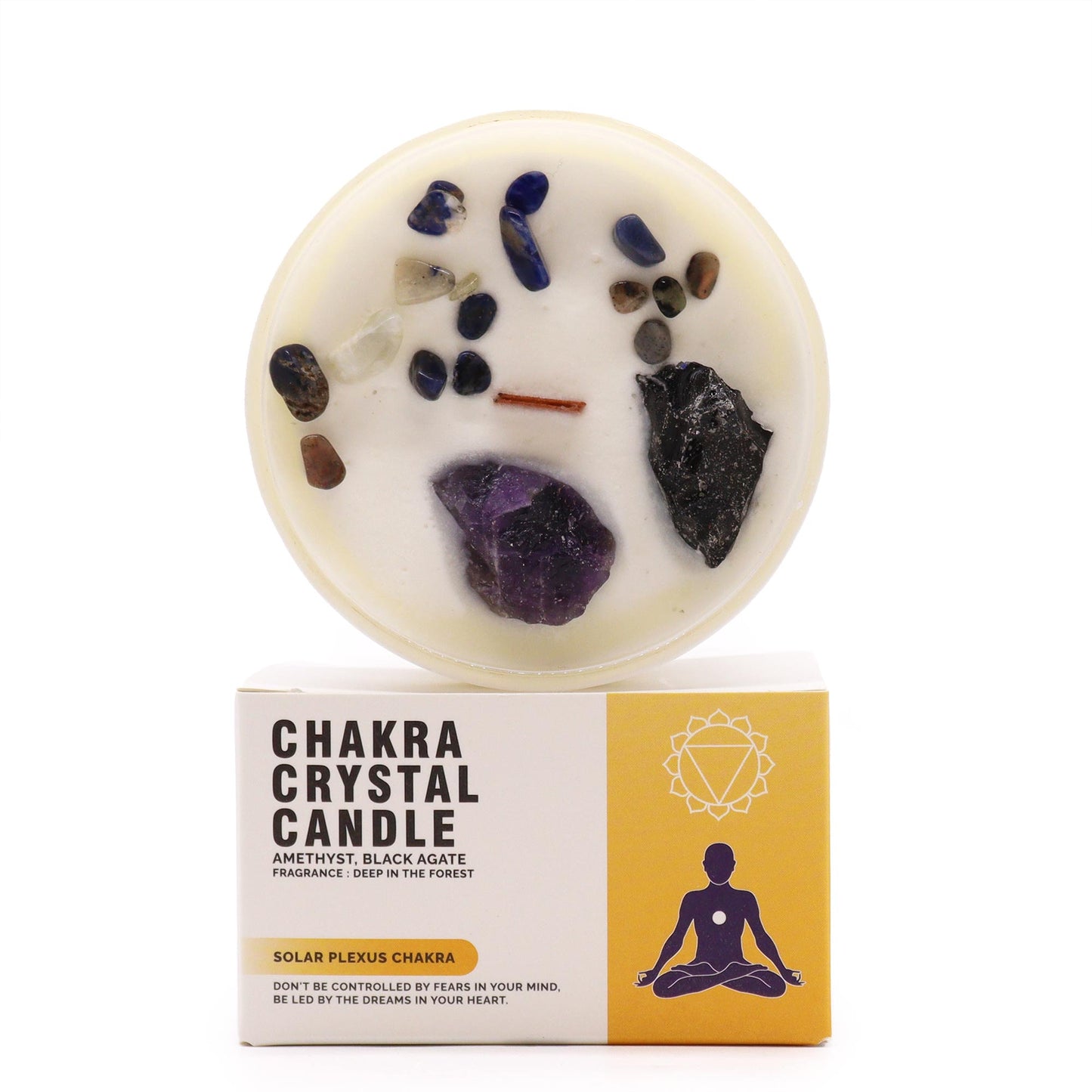 Chakra Crystal Candles Solar Plexus Chakra