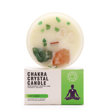 Chakra Crystal Candles Heart Chakra