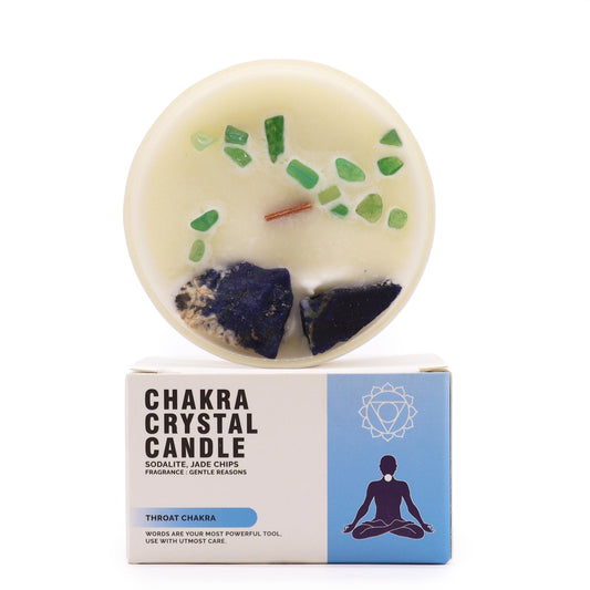 Chakra Crystal Candles Throat Chakra