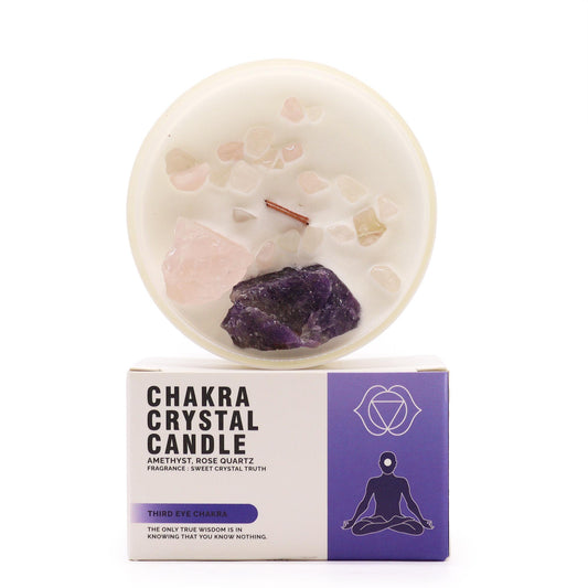 Chakra Crystal Candles Third Eye Chakra