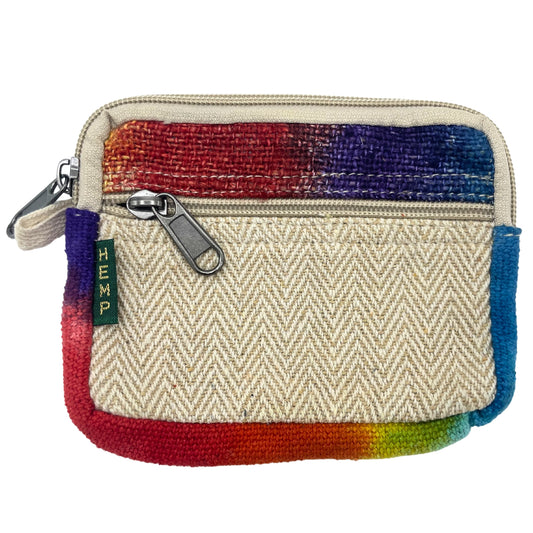 Hemp Tiedye Square Pouch