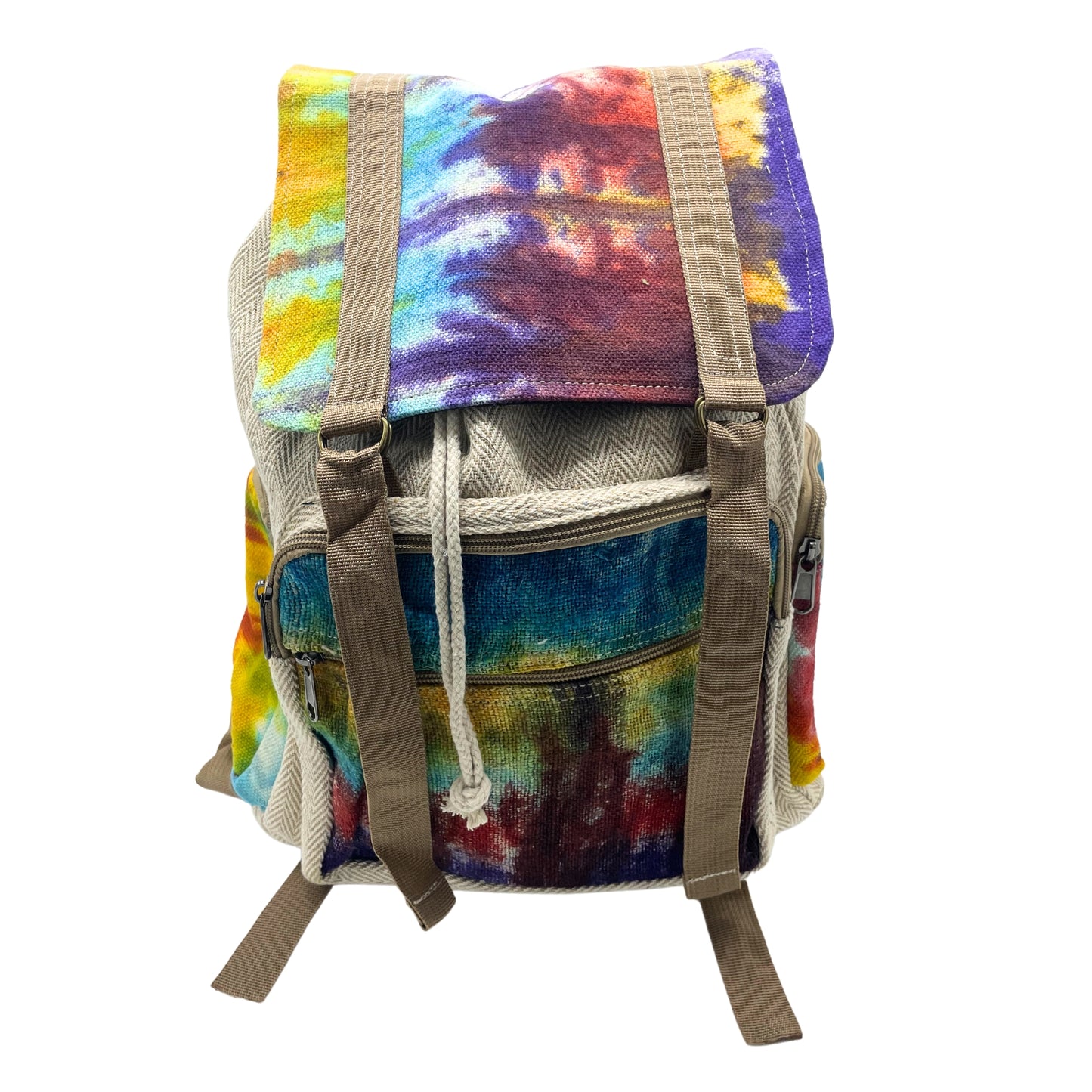 Hemp Tiedye Large Square Backpack