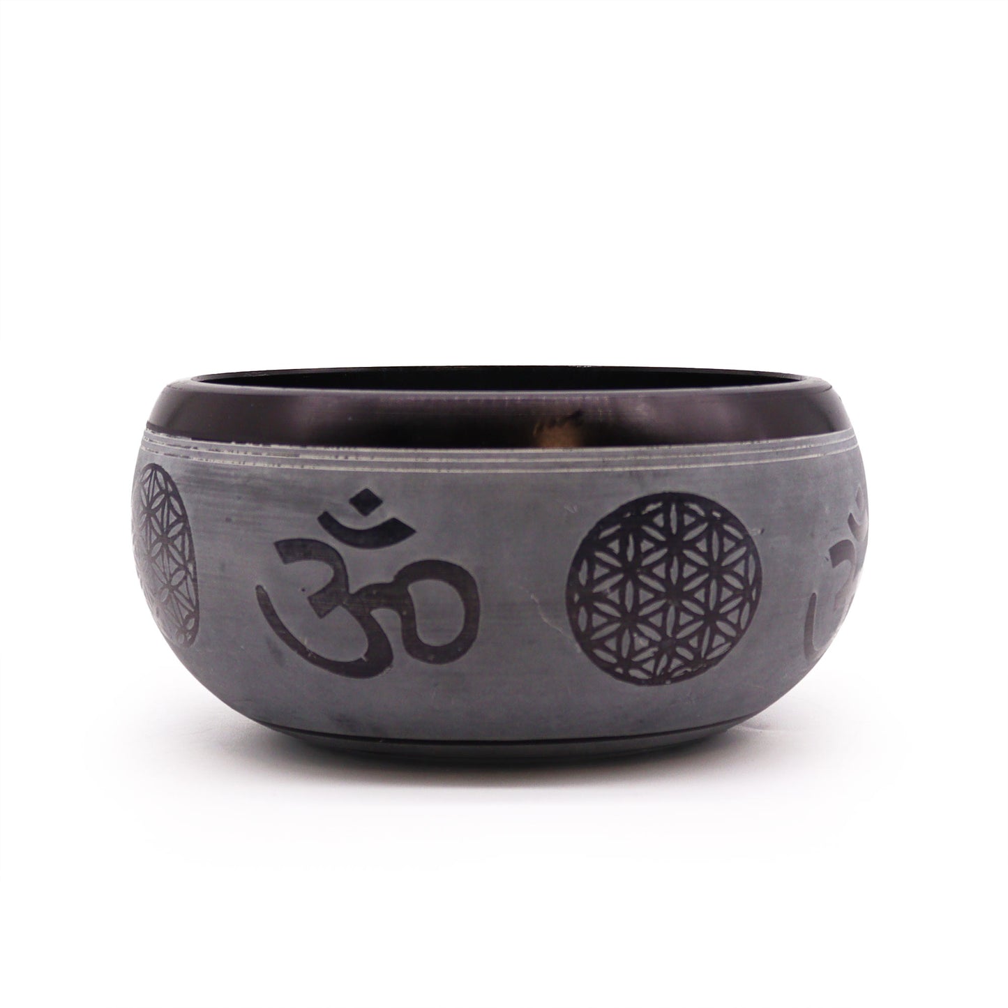 Earth Powder Singing Bowl Om Five Buddha 16cm