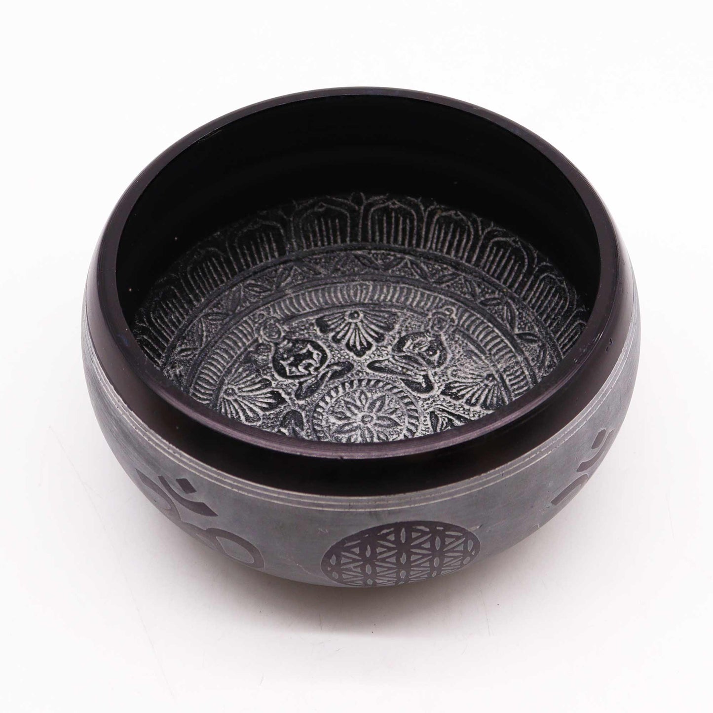 Earth Powder Singing Bowl Om Five Buddha 16cm