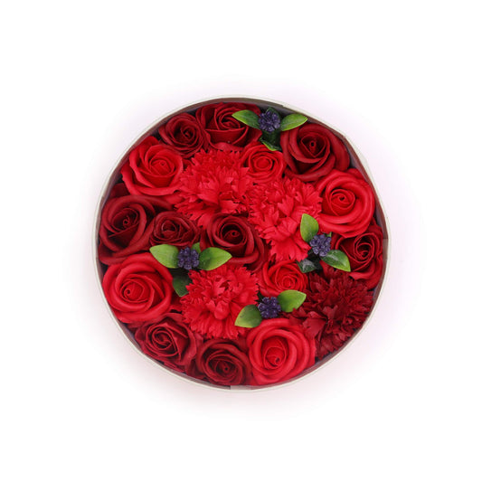 Round Box Classic Red Roses