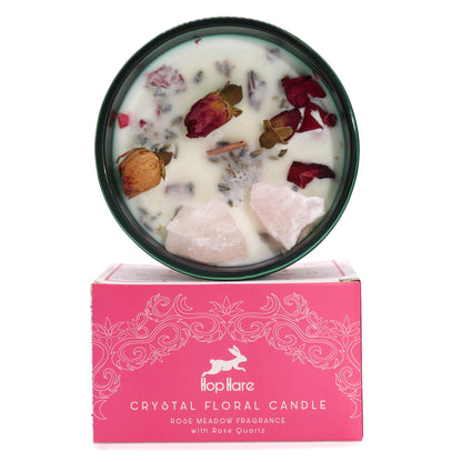 Hop Hare Crystal Magic Flower Candle  The Lovers