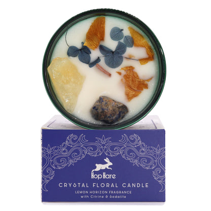 Hop Hare Crystal Magic Flower Candle  The Sun