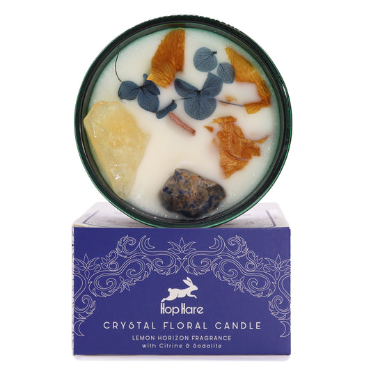 Hop Hare Crystal Magic Flower Candle  The Sun