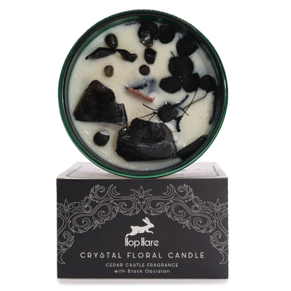 Hop Hare Crystal Magic Flower Candle  The Knight of Swords