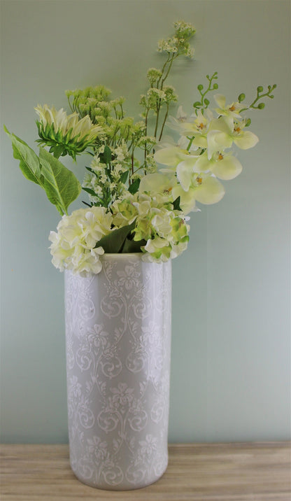 Single Hydrangea Spray, Cream Flower, 49cm