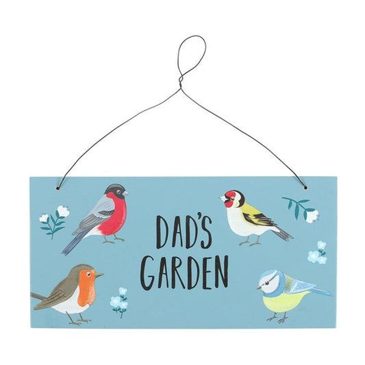 Dad's Garden British Garden Birds Sign