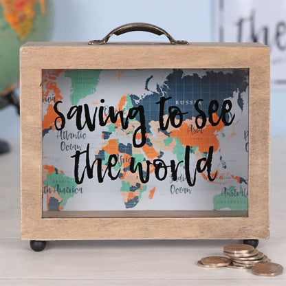 Saving to See the World Money Box