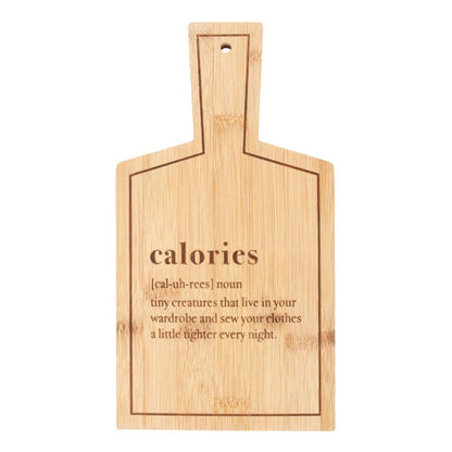 Calories Bamboo Serving Board