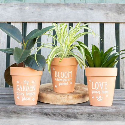 My Garden Is My Happy Place Terracotta Plant Pot