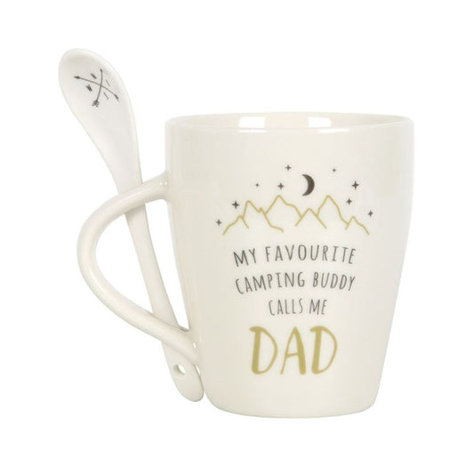 Dad Camping Buddy Mug and Spoon Set